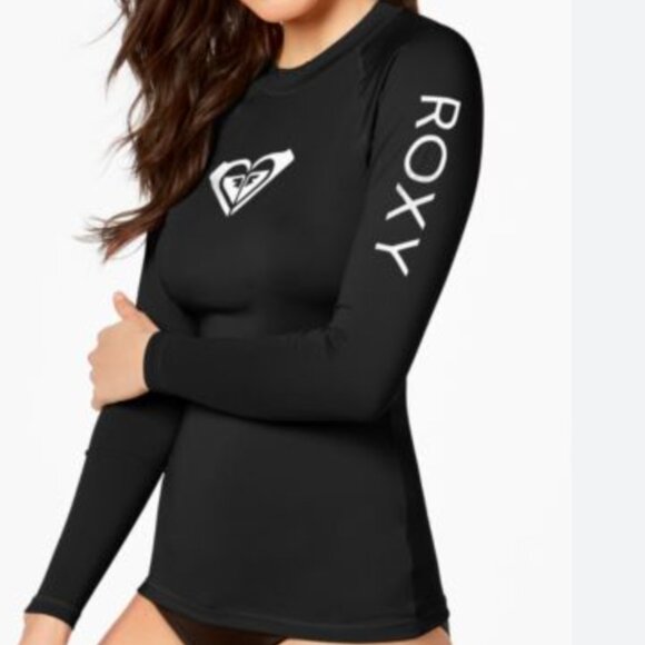 NWOT Roxy Whole Hearted Long Sleeve Rashguard Surfing Top - Picture 3 of 9